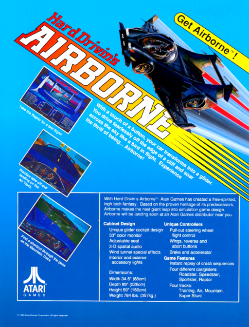 Hard Drivin's Airborne (prototype) MAME2003Plus Game Cover